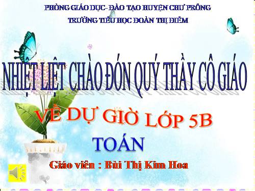 Chia một số thập phân cho một số tự nhiên