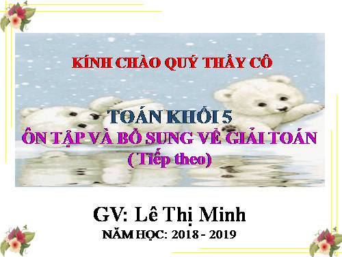 Ôn tập và bổ sung về giải toán