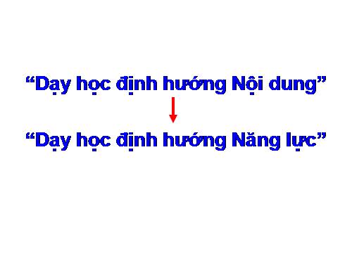 DẠY HỌCTHEO ĐỊNH HƯỚNG PHÁT TRIỂN NĂNG LỰC (PHÒNG GD-ĐT THÀNH PHỐ NAM ĐỊNH)