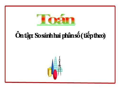 Ôn tập: Khái niệm về phân số