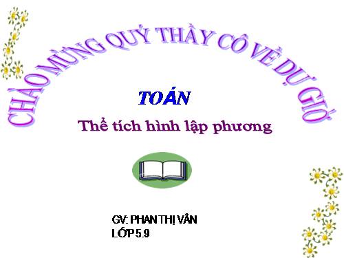 Thể tích hình lập phương