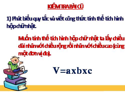 Thể tích hình lập phương