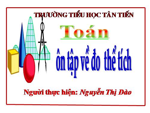 Ôn tập về đo thể tích