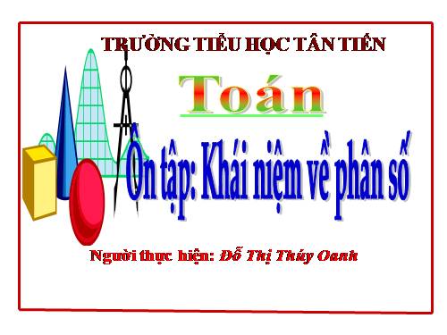 Ôn tập: Khái niệm về phân số