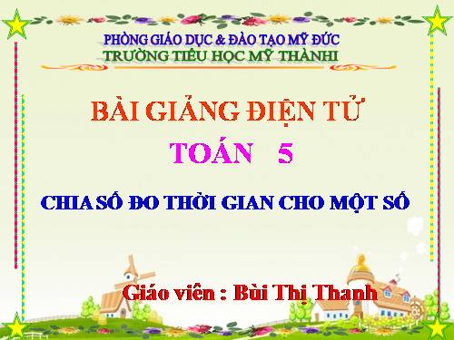 Chia số đo thời gian cho một số