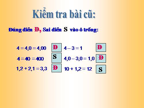 Trừ hai số thập phân