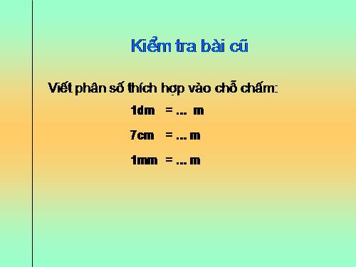 Khái niệm số thập phân