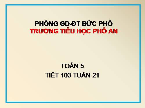 Toán học 5. Luyện tập chung trang 106