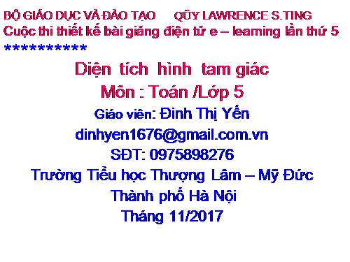 Diện tích hình tam giác