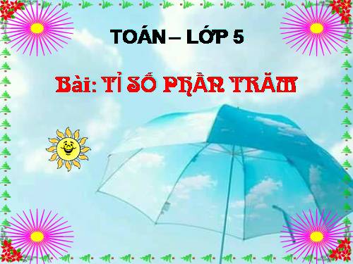Tỉ số phần trăm