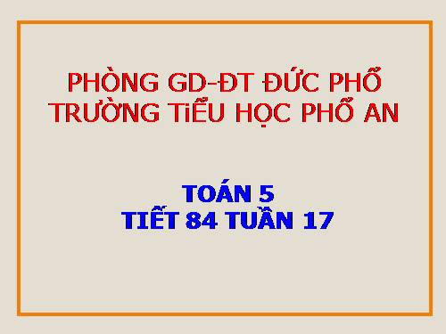 Sử dụng máy tính bỏ túi để giải toán về tỉ số phần trăm