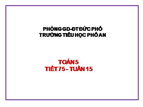 Giải toán về tỉ số phần trăm