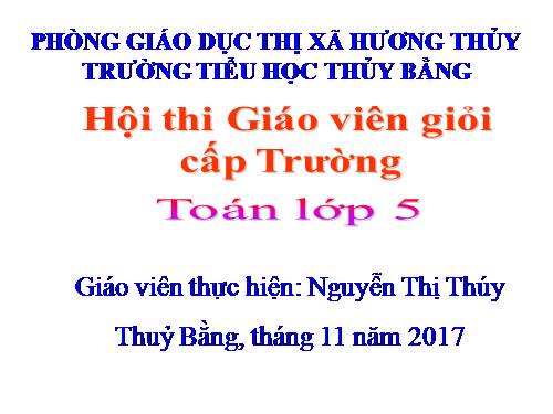 Nhân một số thập phân với một số tự nhiên