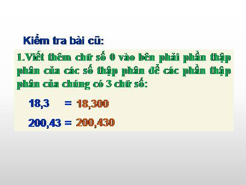 So sánh hai số thập phân
