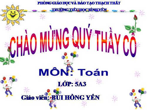 Nhân một số thập phân với một số tự nhiên