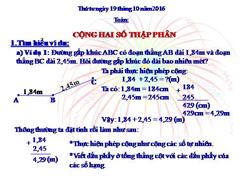 Cộng hai số thập phân