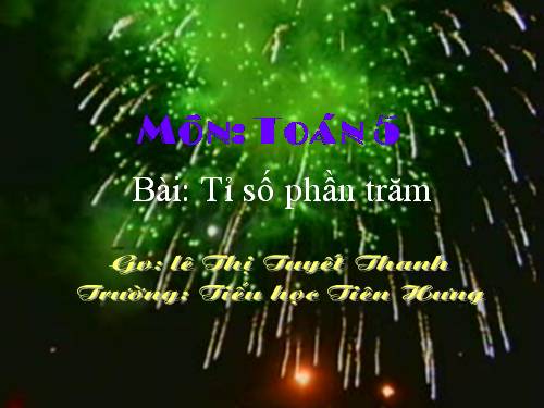 Tỉ số phần trăm