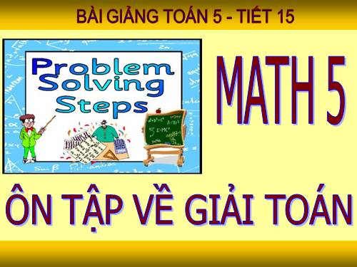 Ôn tập về giải toán