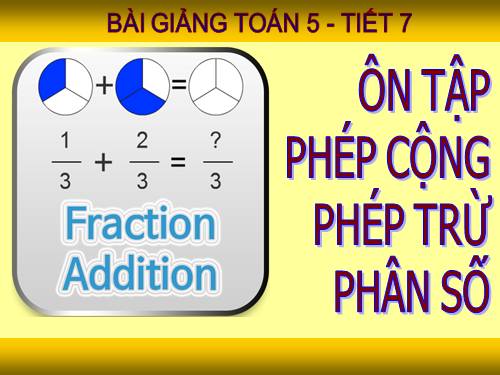 Ôn tập: Phép cộng và phép trừ hai phân số