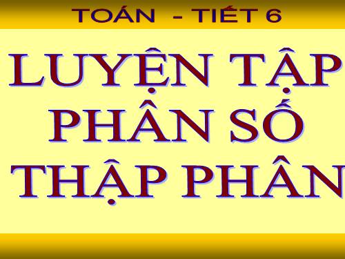 Phân số thập phân
