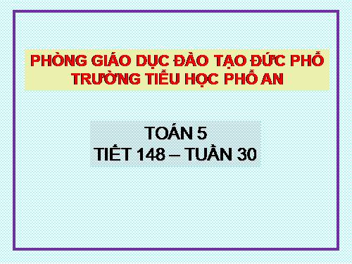 Ôn tập về đo diện tích và đo thể tích (tiếp theo)