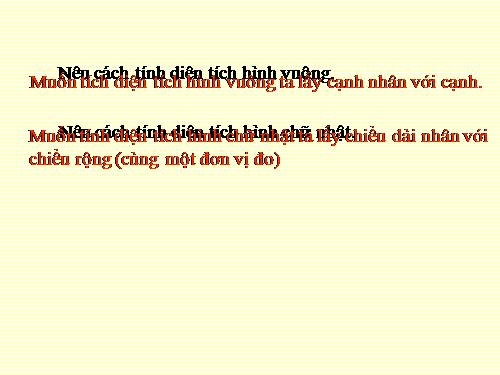 Luyện tập về tính diện tích