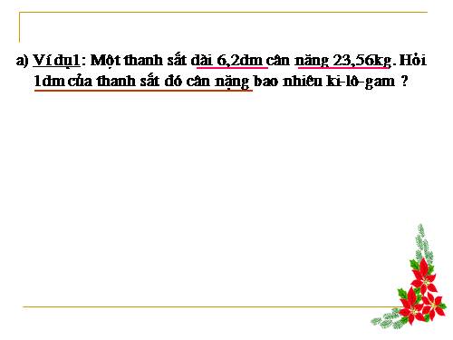 Chia một số thập phân cho một số thập phân