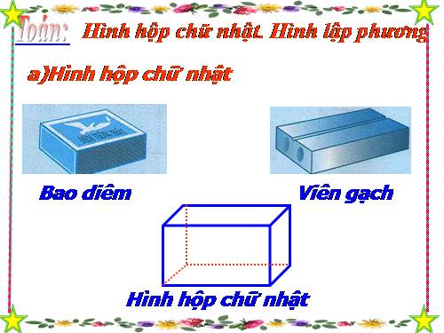 Hình hộp chữ nhật. Hình lập phương