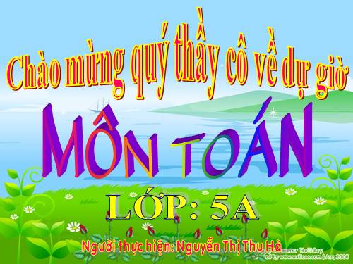 Ôn tập: Khái niệm về phân số