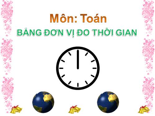 Bảng đơn vị đo thời gian