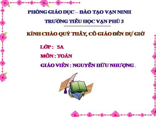 Ôn tập về đo diện tích và đo thể tích (tiếp theo)