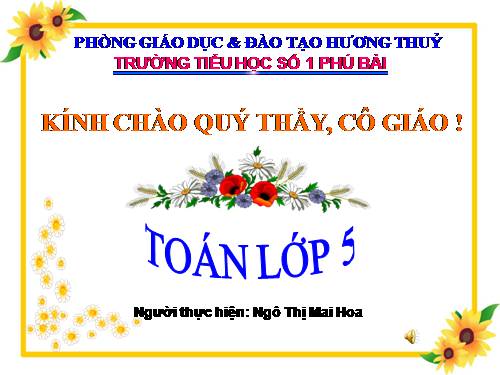 Giải toán về tỉ số phần trăm (tiếp theo)