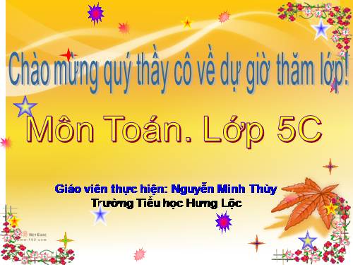 Chia một số tự nhiên cho một số tự nhiên mà thương tìm được là một số thập phân
