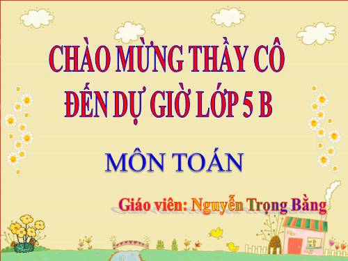 Chia một số thập phân cho một số tự nhiên