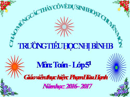 Chia một số tự nhiên cho một số tự nhiên mà thương tìm được là một số thập phân
