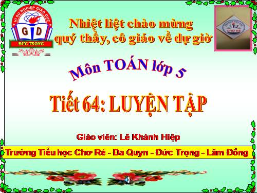 Luyện tập Trang 64