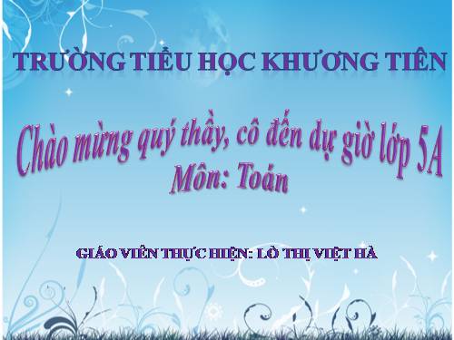Trừ hai số thập phân