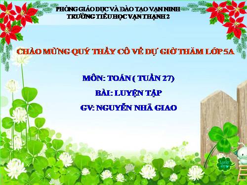 Luyện tập về tính diện tích