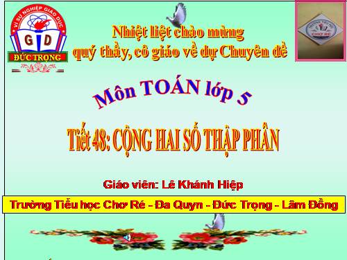Cộng hai số thập phân