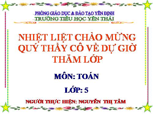 Ôn tập về đo thể tích