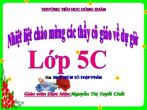 Khái niệm số thập phân (tiếp theo)