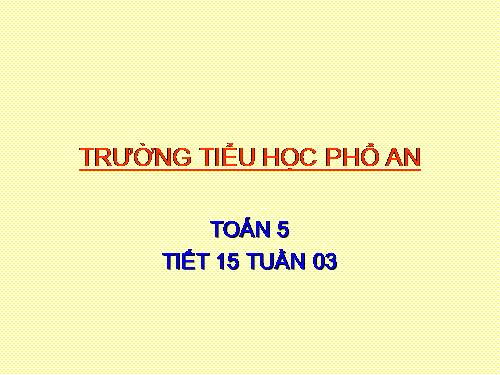 Ôn tập về giải toán
