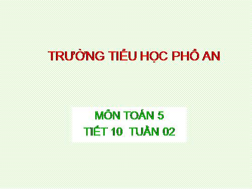 Hỗn số (tiếp theo)