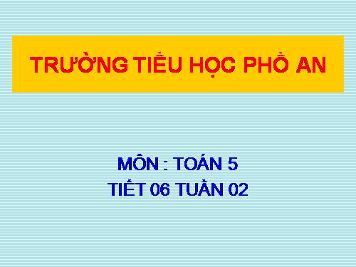 Ôn tập: Phép cộng và phép trừ hai phân số