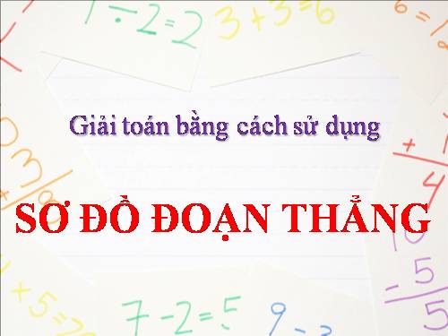 Giải toán có lời văn p1