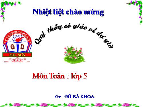 Chia một số thập phân cho một số tự nhiên