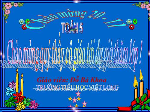 Nhân một số thập phân với một số tự nhiên