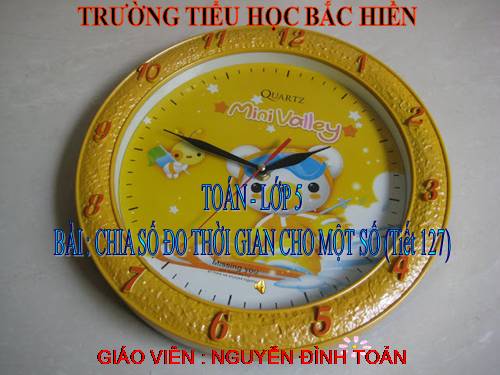 Chia số đo thời gian cho một số