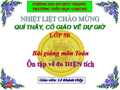 Ôn tập về đo diện tích
