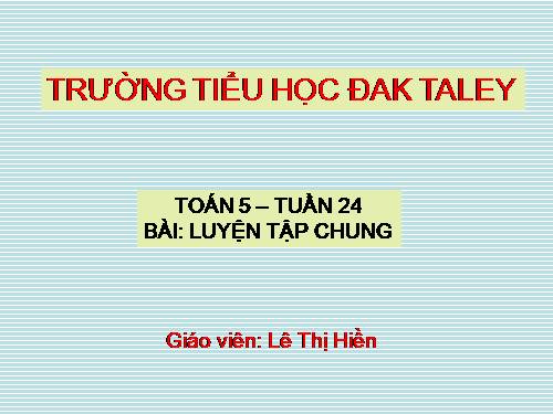 Luyện tập chung Trang 124